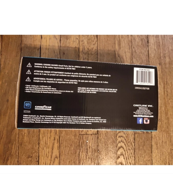 M2 1957 CHEVROLET BEL AIR HARDTOP BLUE RUSTED 1/24 DIECAST - Picture 9 of 11